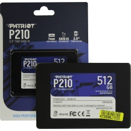 Накопитель SSD Patriot 512Gb P210 P210S512G25 {SATA 3.0}
